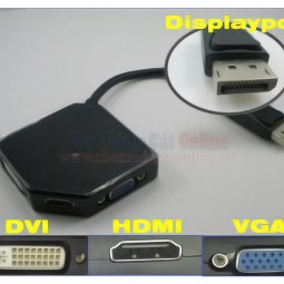 Cáp chuyển đổi DisplayPort sang VGA+HDMI+DVI