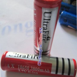 Pin Ultrafire 18650 đỏ