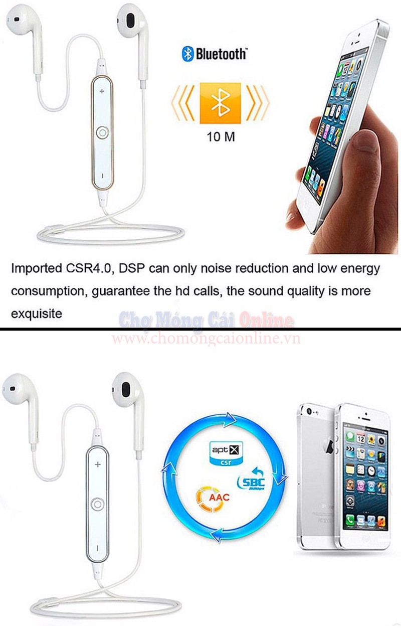 tai nghe Bluetooth Earbuds S6 chomongcaionline (1)